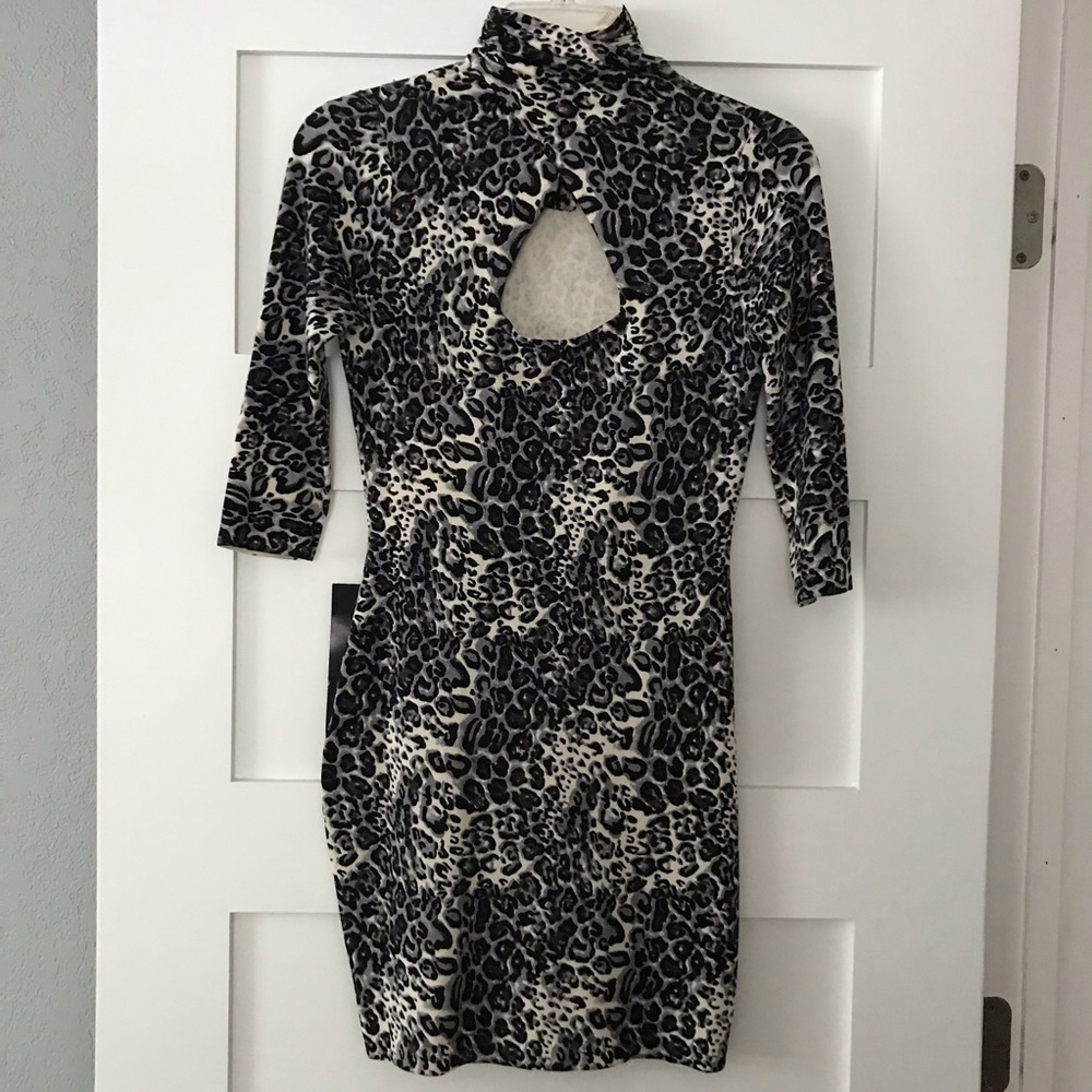 Bebe Leopard Print Dress